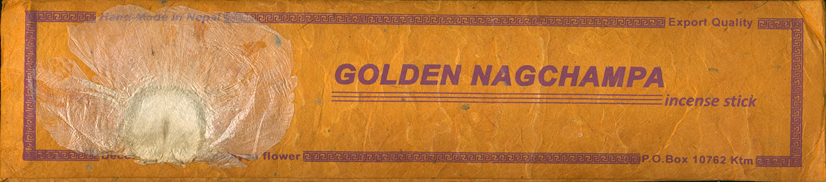 Hand made in Nepal - Golden Nagchampa