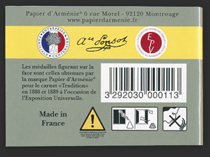 Papier D'Arménie