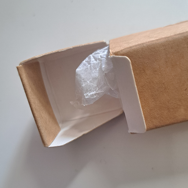 Grüne Erde - Detail der Verpackung