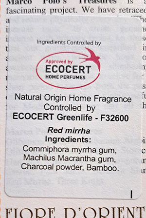Red Mirrha ECOCERT sticker